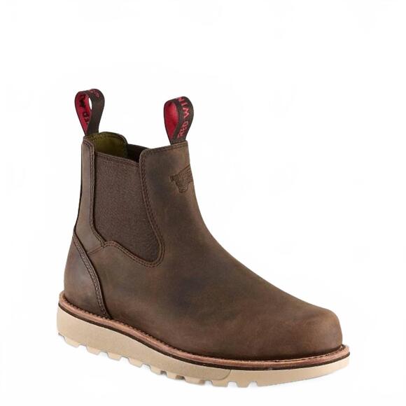 NEW RED WING SHOES men\'s slip on boot in brown